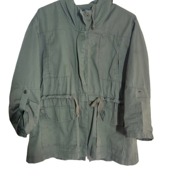 𝅺guess army green utilitary jacket - Picture 1 of 5